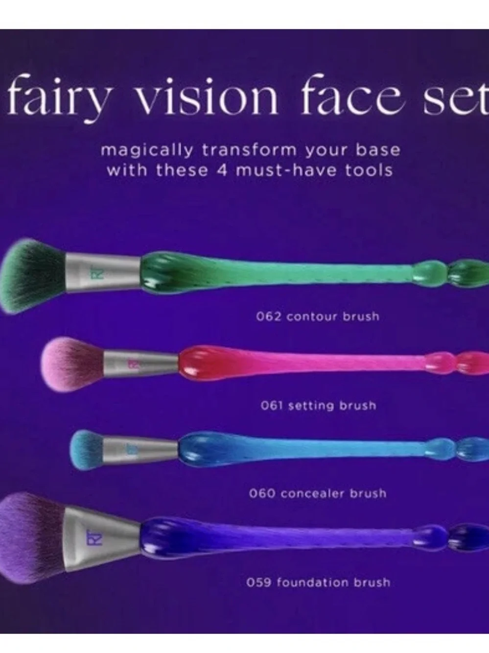 Real Techniques Enchanted Limited Edition Eye Set , Blender,ball Sponge, Face Sé